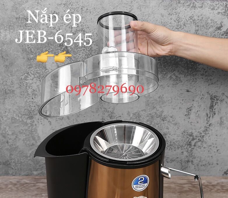 Nắp máy ép, dao ép, khay chứa nước ép máy ép trái cây bluestone jeb-6545, jeb-6535