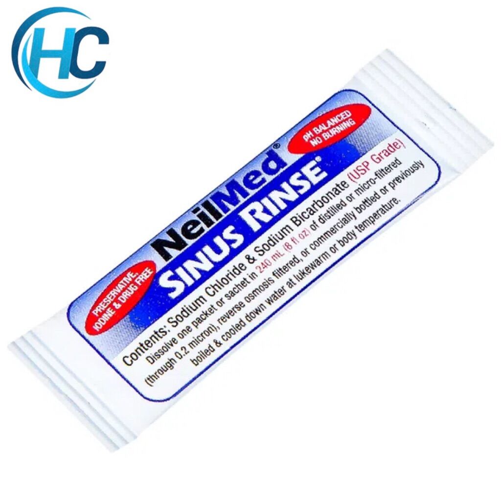 [CHÍNH HÃNG] Bình rửa mũi NEILMED (Tặng kèm 10 gói muối rửa)