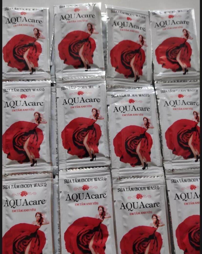Sỉ 100 gói sữa tắm Aquacare cho nhà nghỉ khách sạn..