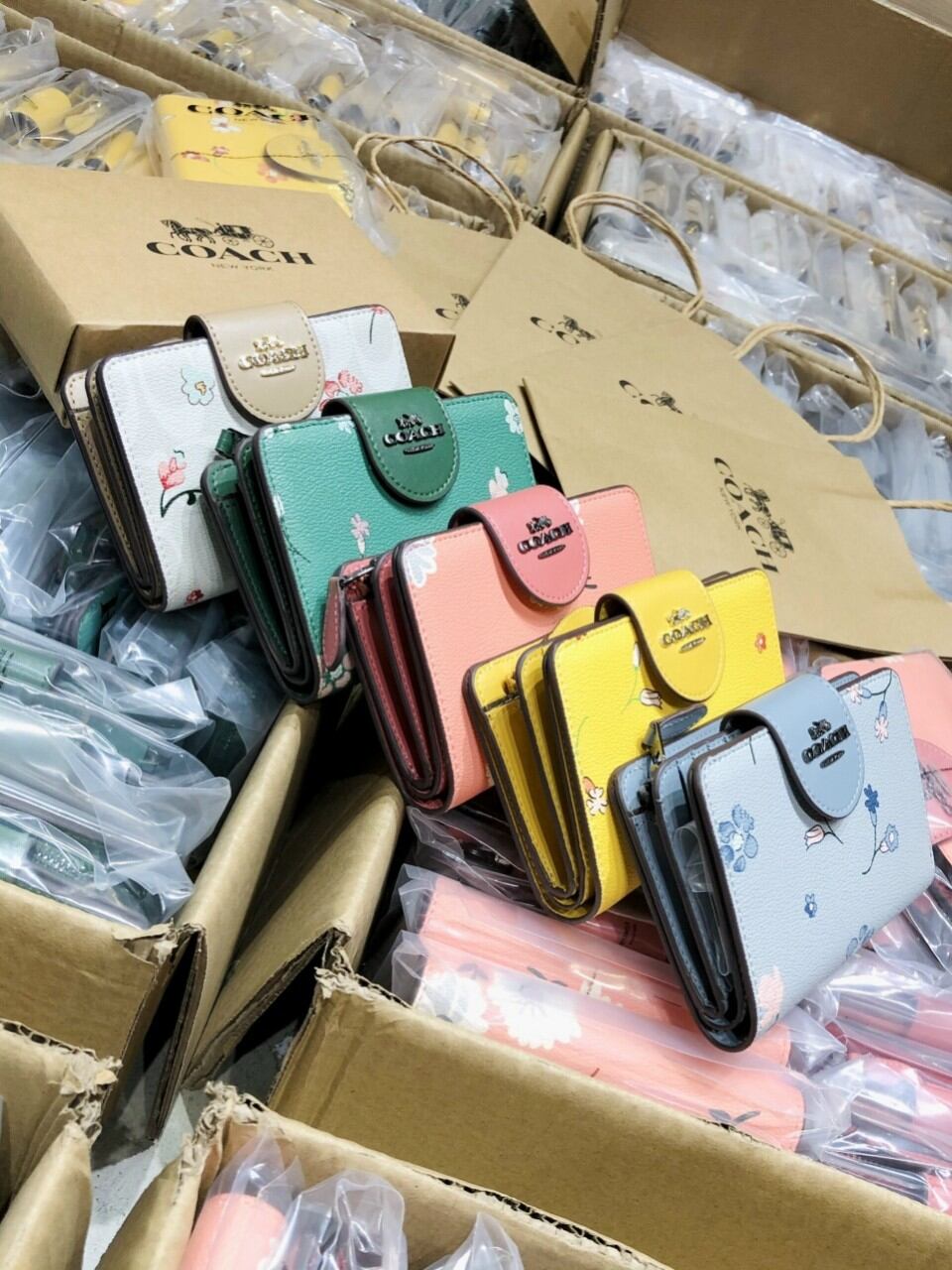 VÍ COAC*H GÀI MEDIUM CORNER ZIP SIÊU XINH