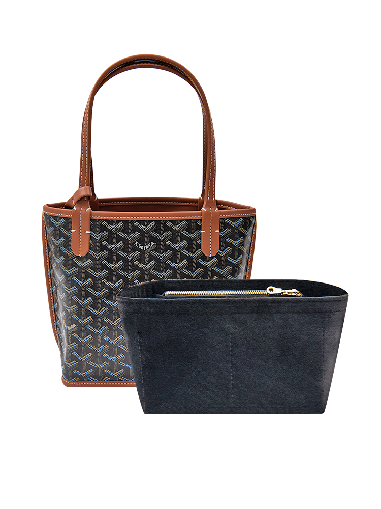 Túi Đựng Đồ Lót Bằng Vải Nhung Goyard Mini Túi Tote Anjou Túi Đựng Đồ Bên Trong Túi Đựng Mỹ Phẩm Hình Khối Màu Trơn. 
