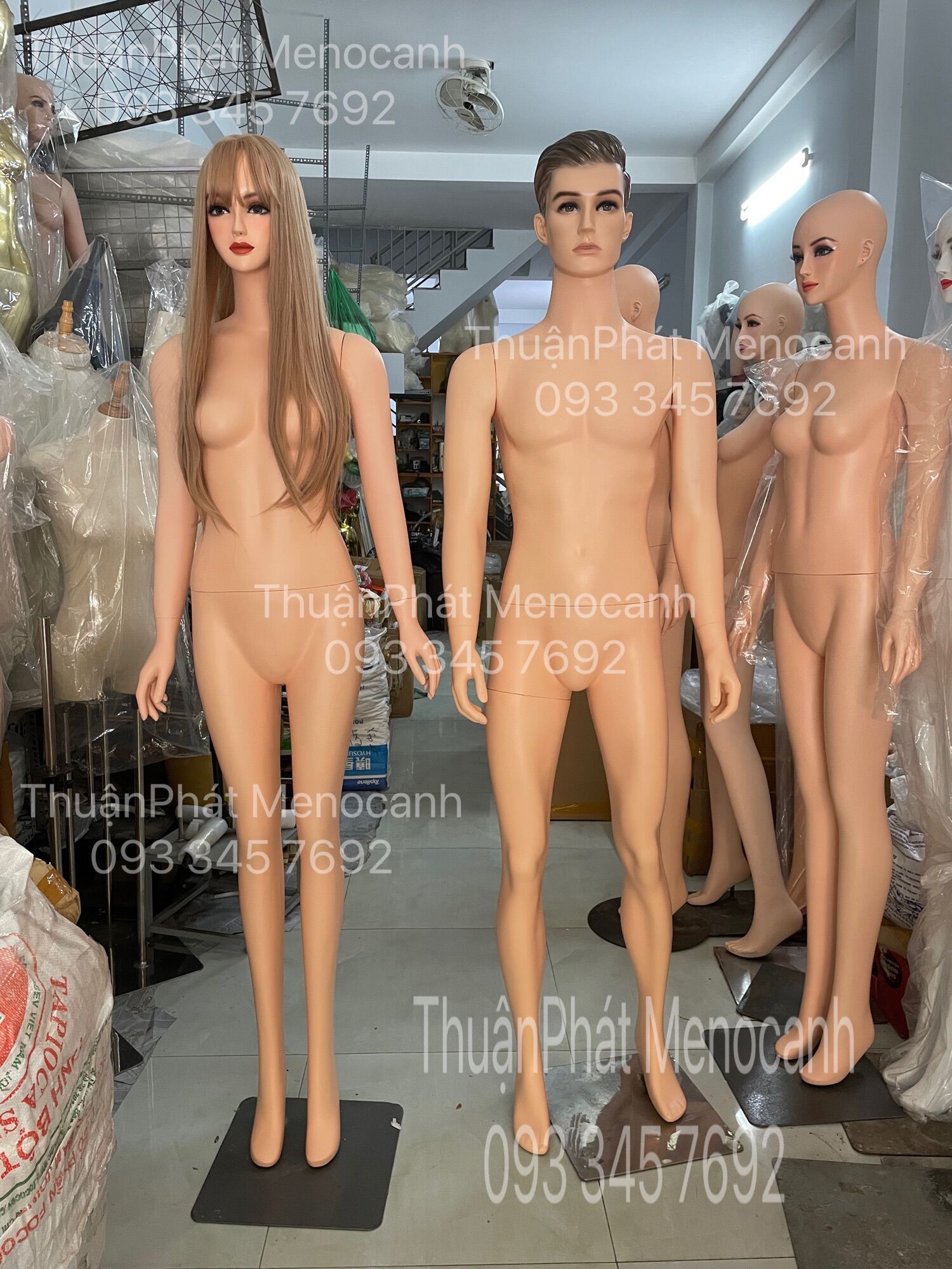 Combo manocanh Nam- Nữ có makeup(kèm tóc)