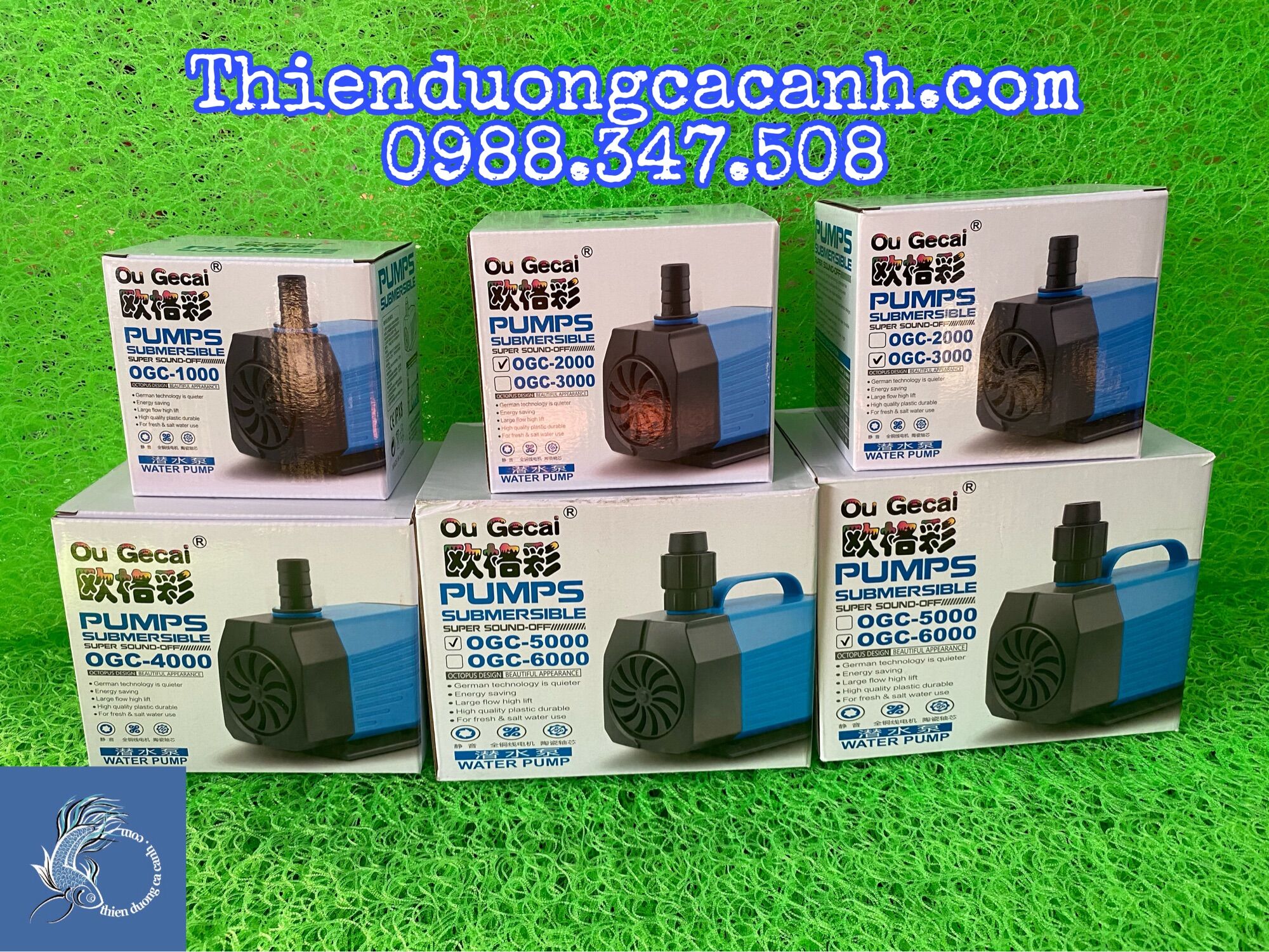 Máy bơm nước gecai ogc dùng cho bể kính nhỏ - bảo hành 6 tháng​