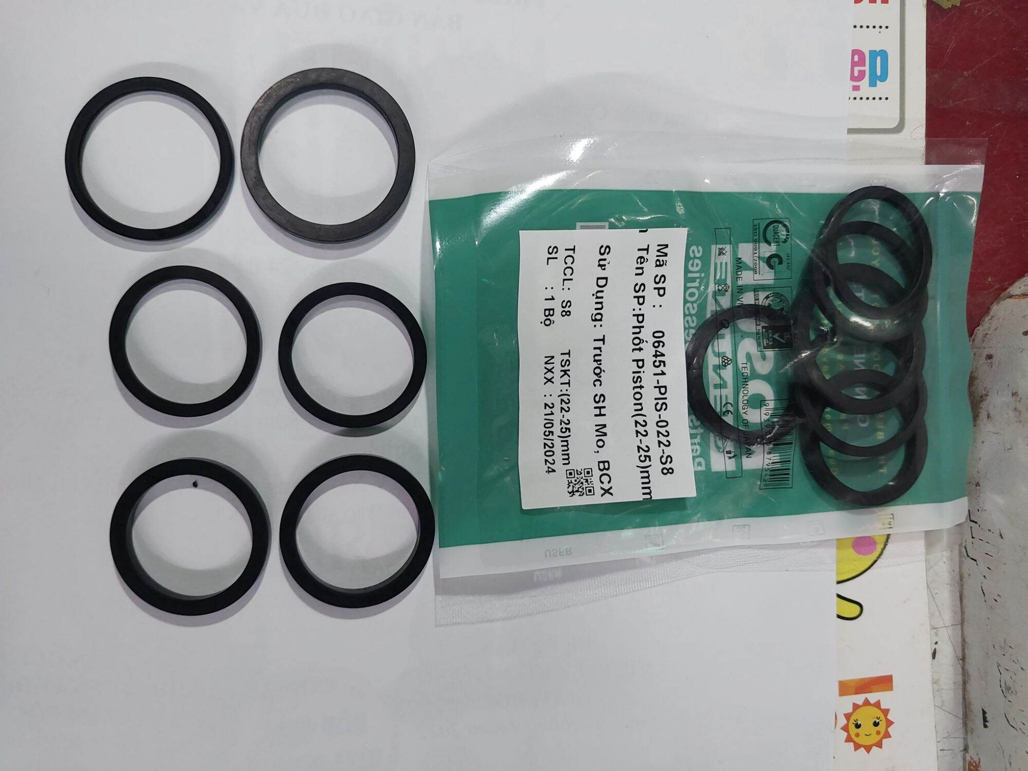 phốt piston heo dầu. wave - rs - ab - si - ex - sh (loại xịn)