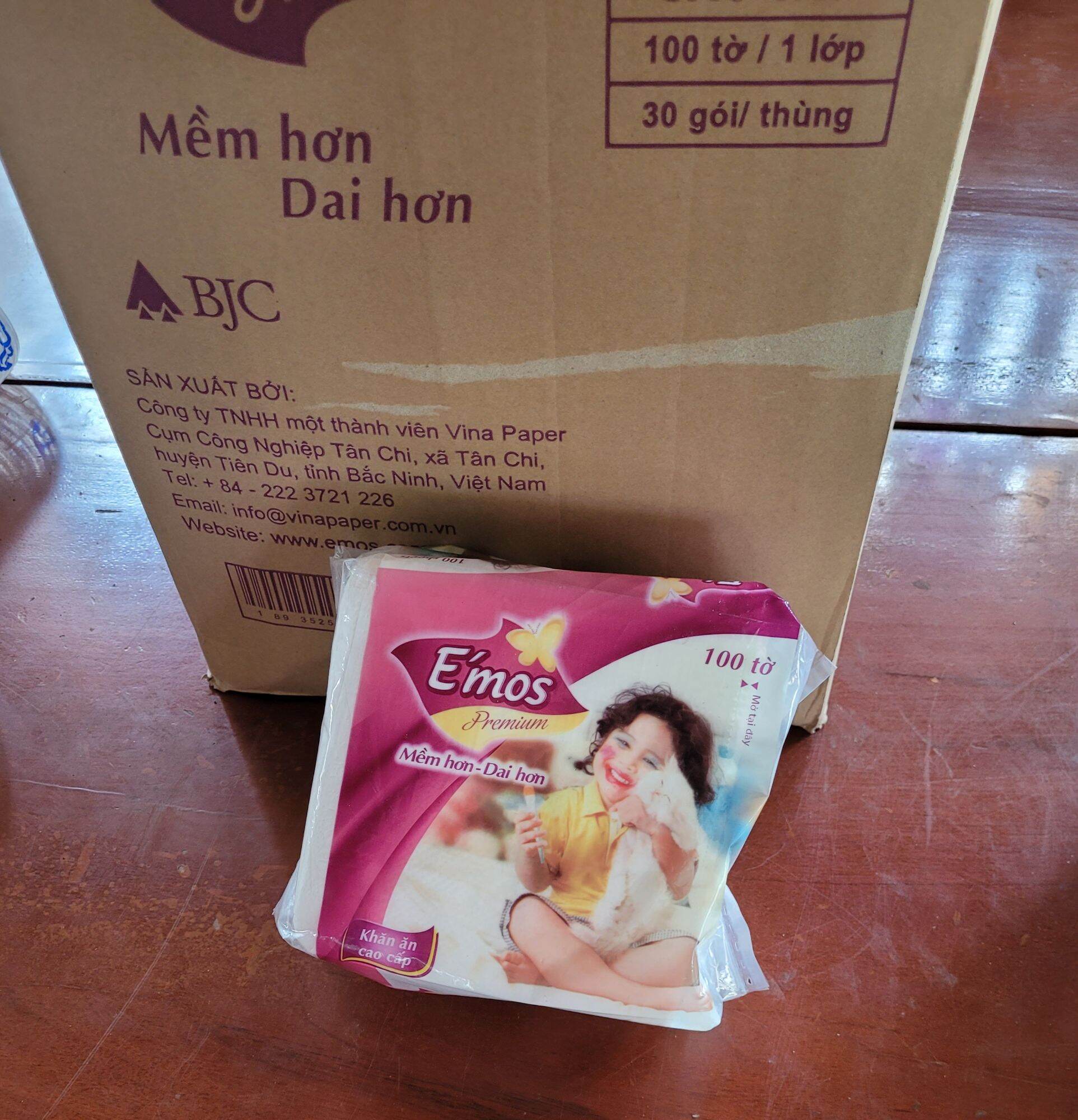 [Combo] 5 Gói giấy Vuông Emos loại lớn