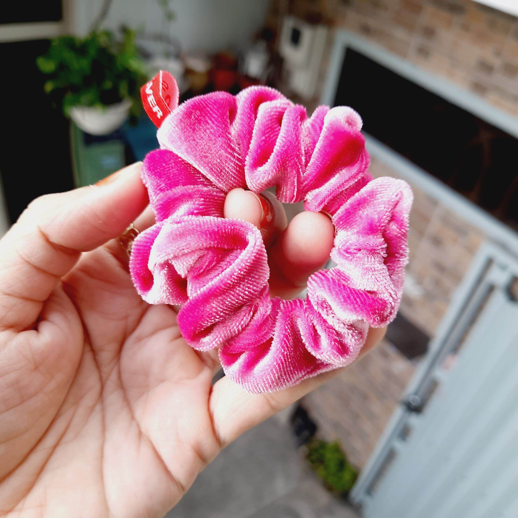 Dây cột tóc nhung nhiều màu (cở nhỏ 6-8cm)