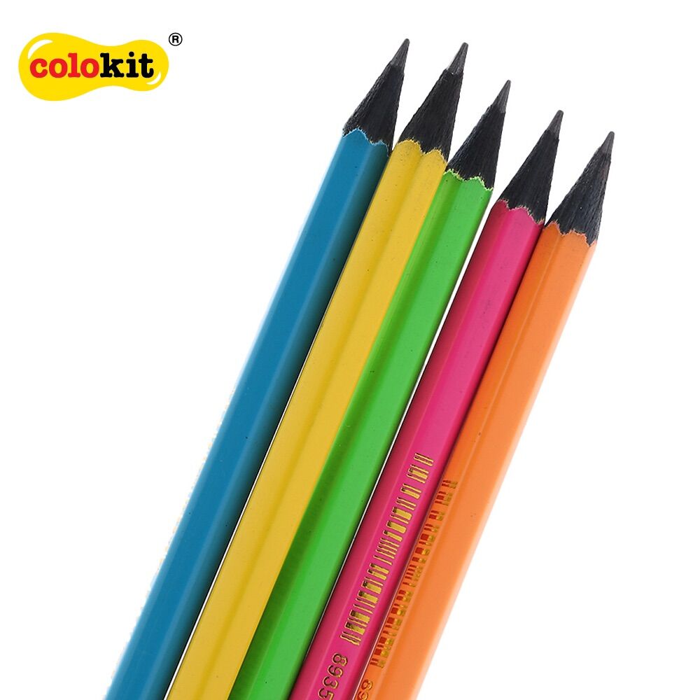 Bút Chì Gỗ 2B Colokit Gp-C01 ( Vĩ 5 Cây)