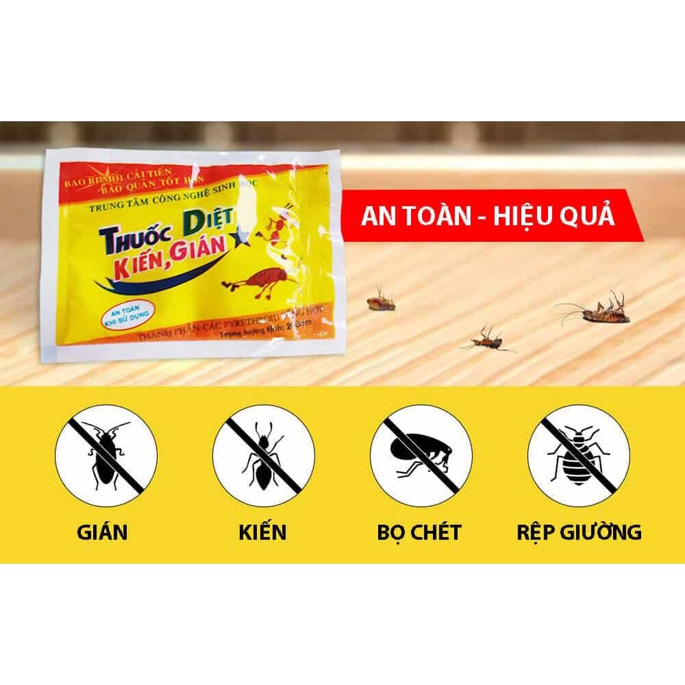 Thuốc diệt kiến gián sinh học , diệt tận gốc , dạng bột rắc thuốc không mùi , an toàn