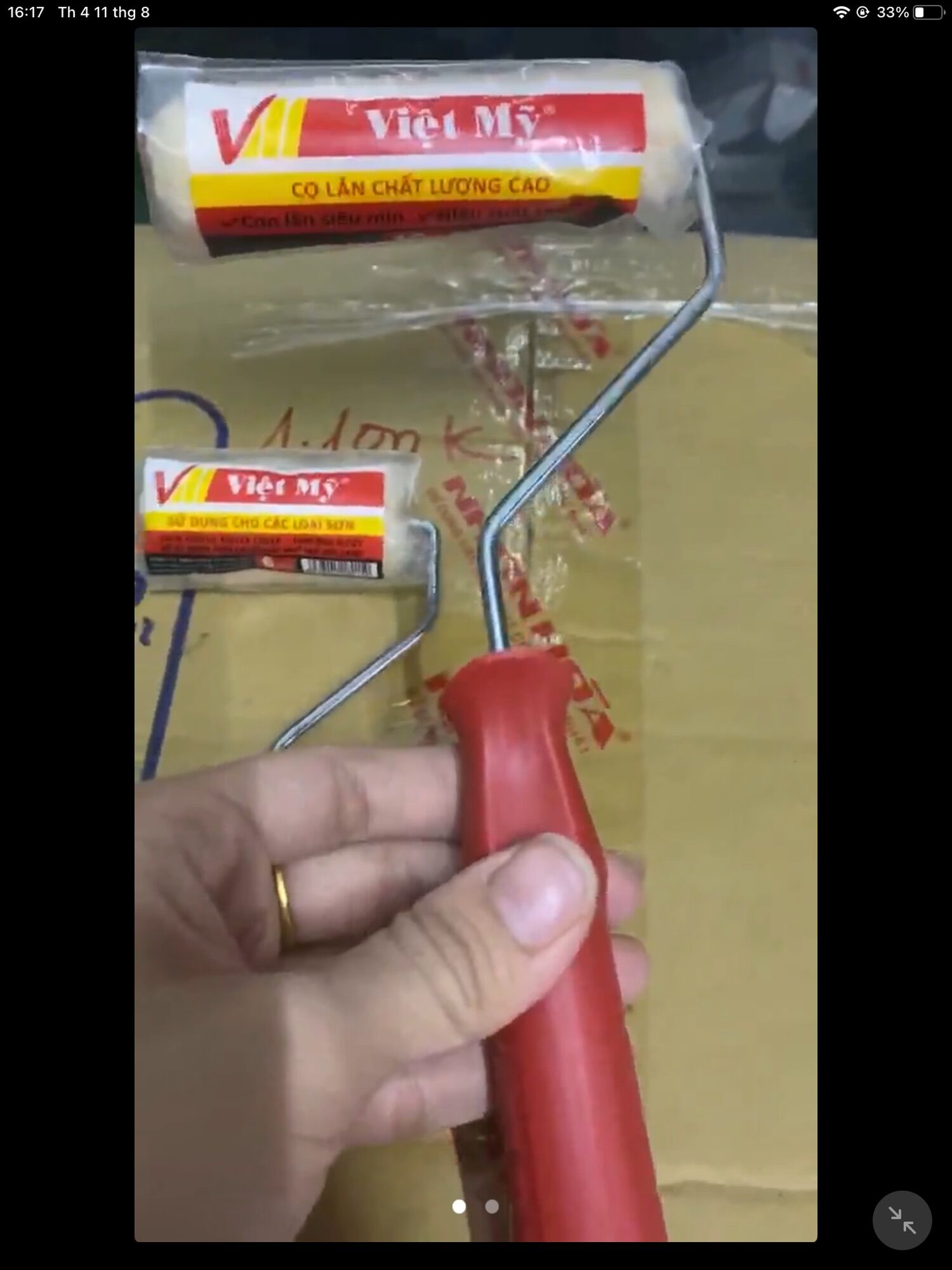 Cọ lô - lăn sơn dầu Việt Mỹ 10 cm