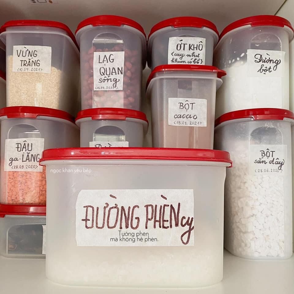 Set bộ 8 hộp oval đựng đồ khô Tupperware
