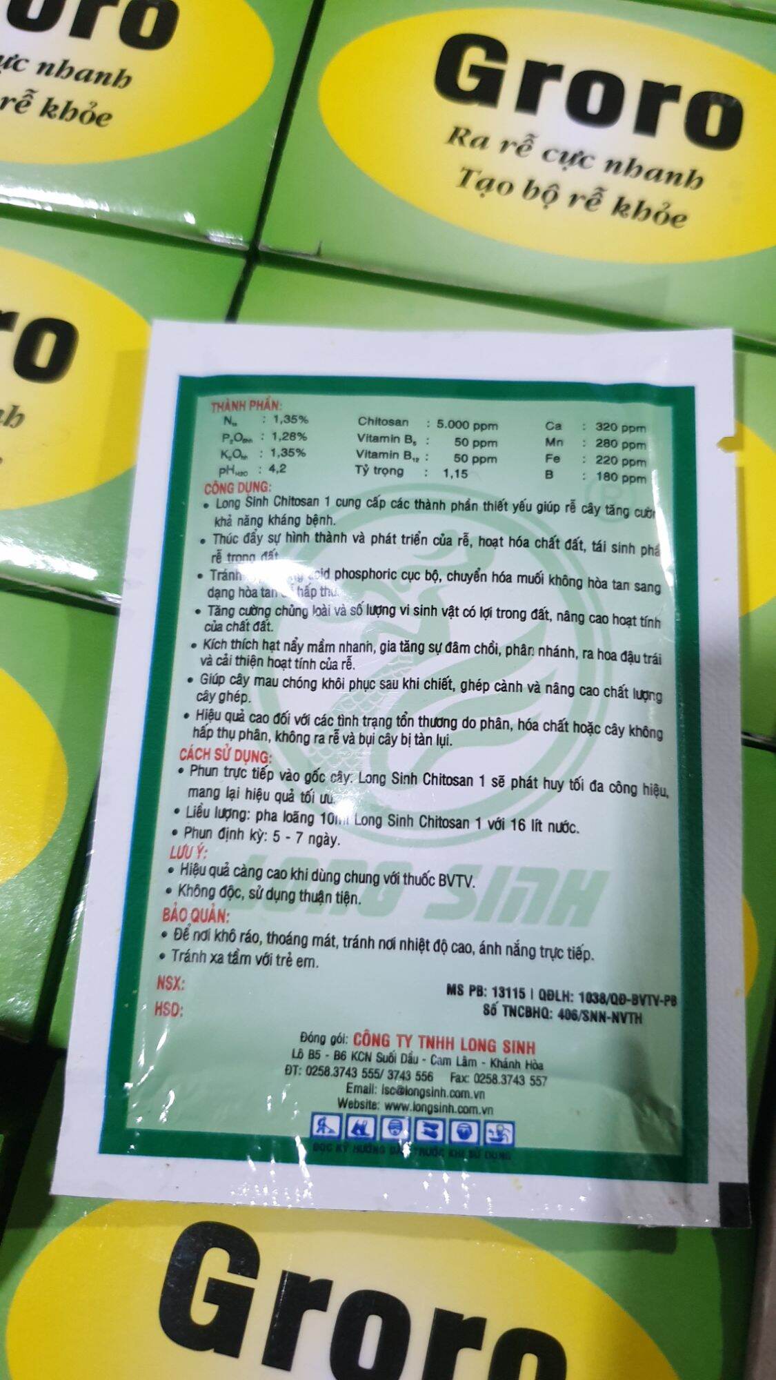 GRORO - Ra Rễ Cực Mạnh - 1 gói 10ml