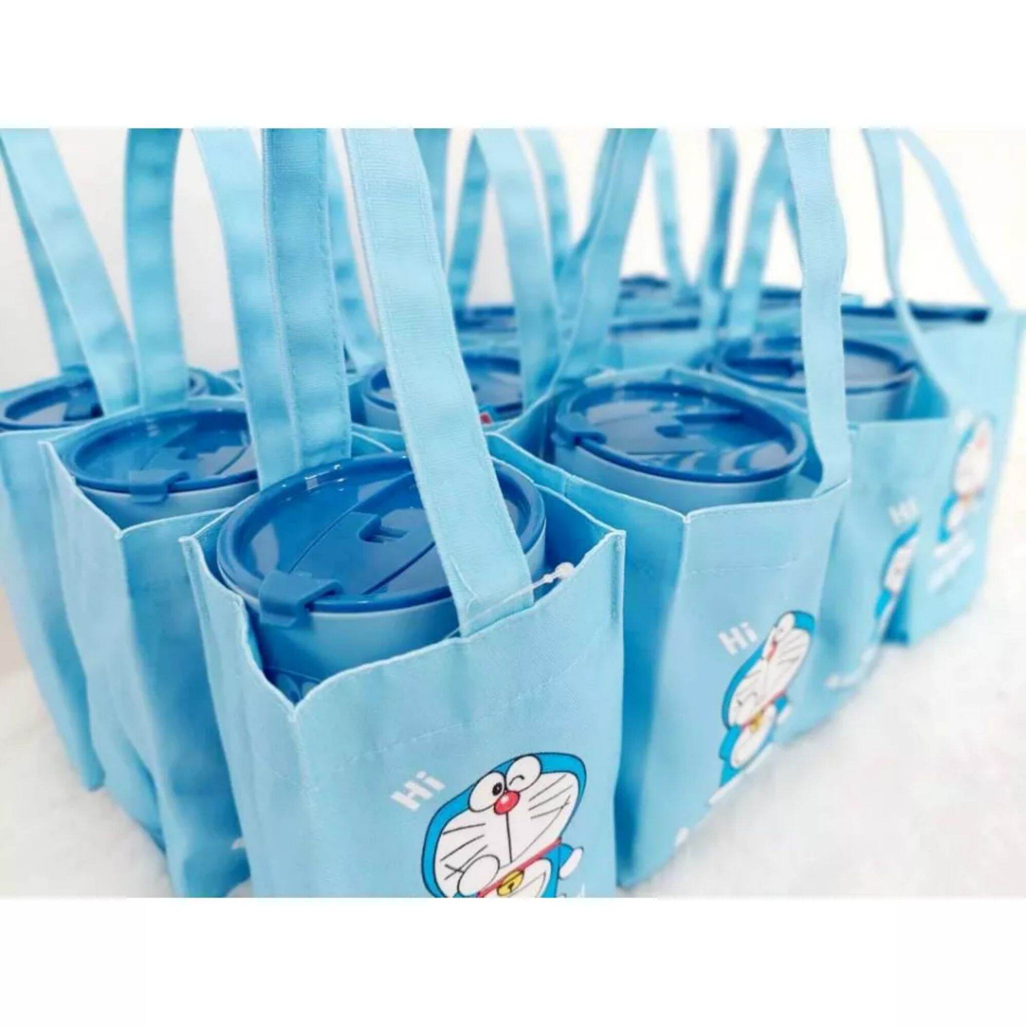 🌸LY NHỰA HELLO KITTY DOREMON KÈM TÚI