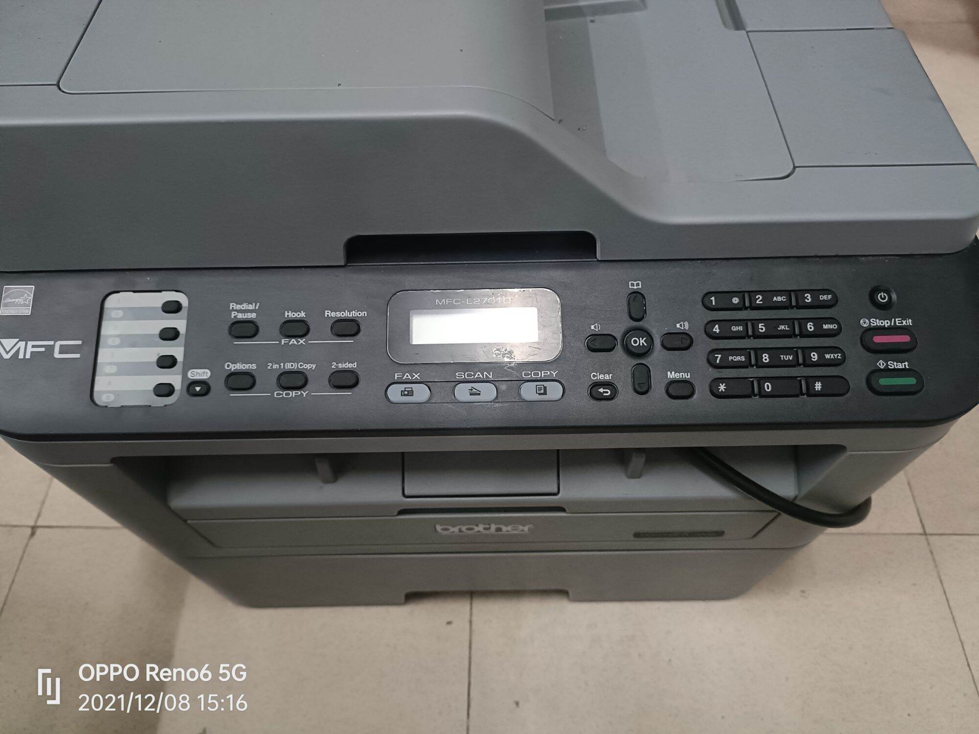 Panel phím bấm máy in brother 2701 ko LCD