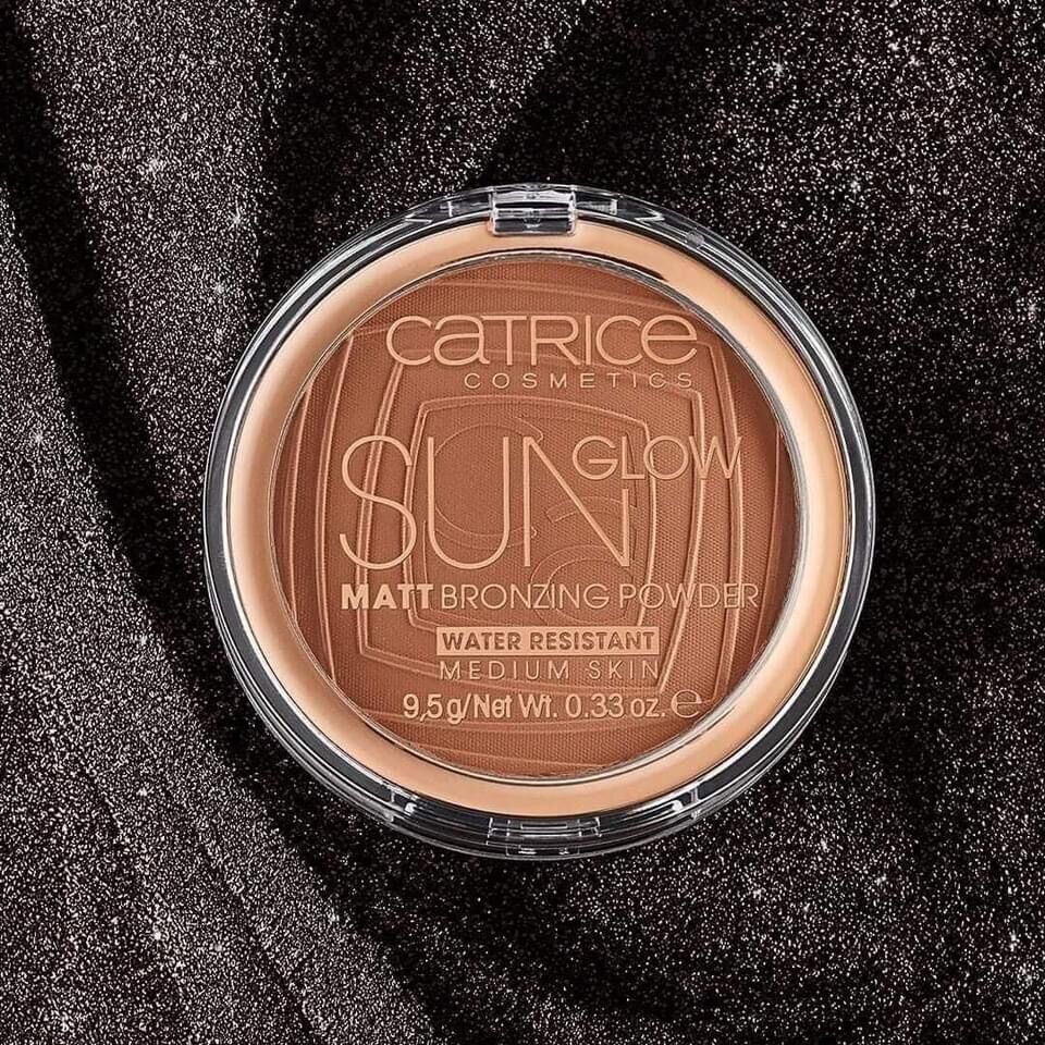Phấn tạo khối catrice sun glow matt bronzing power