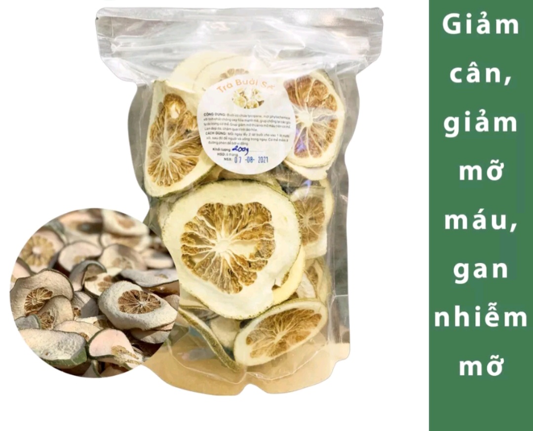 Bưởi non sấy khô, chuẩn sạch bưởi organic,500g