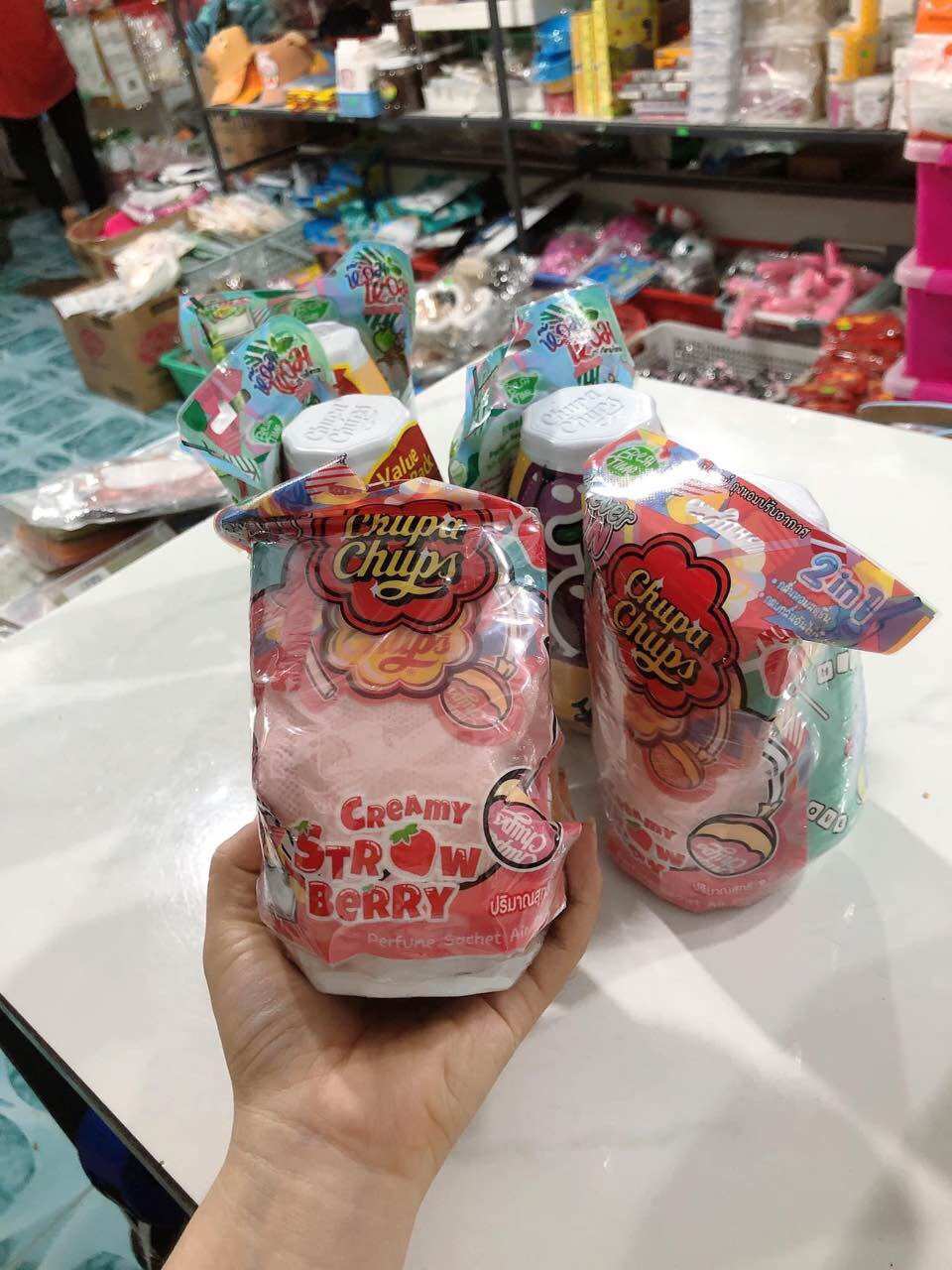 Sáp thơm phòng chupa chups tặng túi thơm thái lan