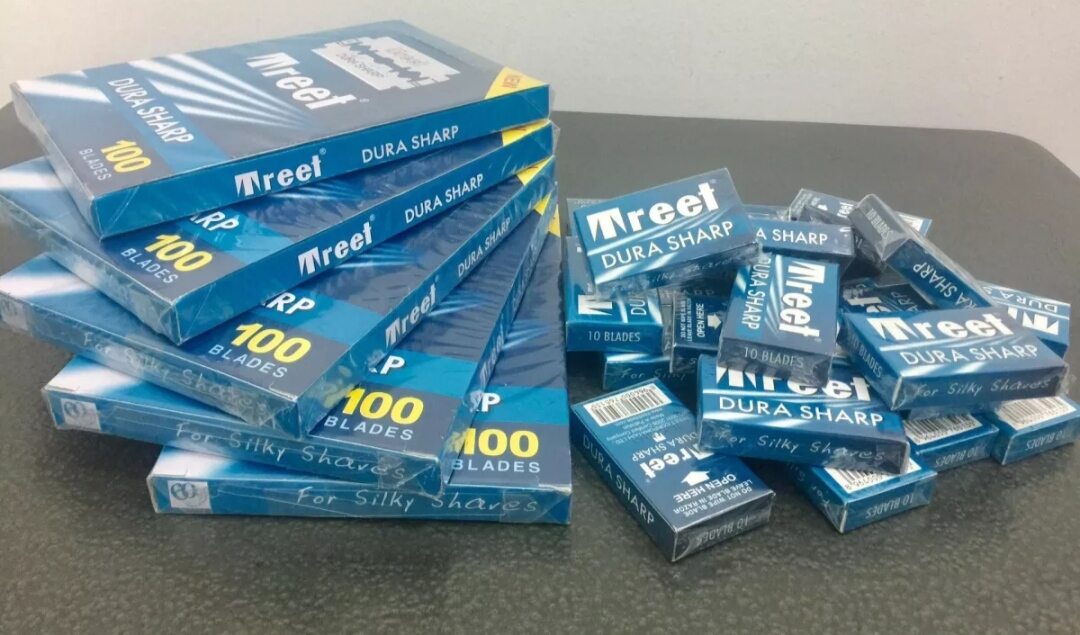 Hộp lưỡi lam Treet xanh 100 lưỡi
