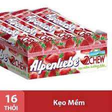 Túi KẸO THỎI ALPENLIBE vi Dâu Mềm 16 thỏi
