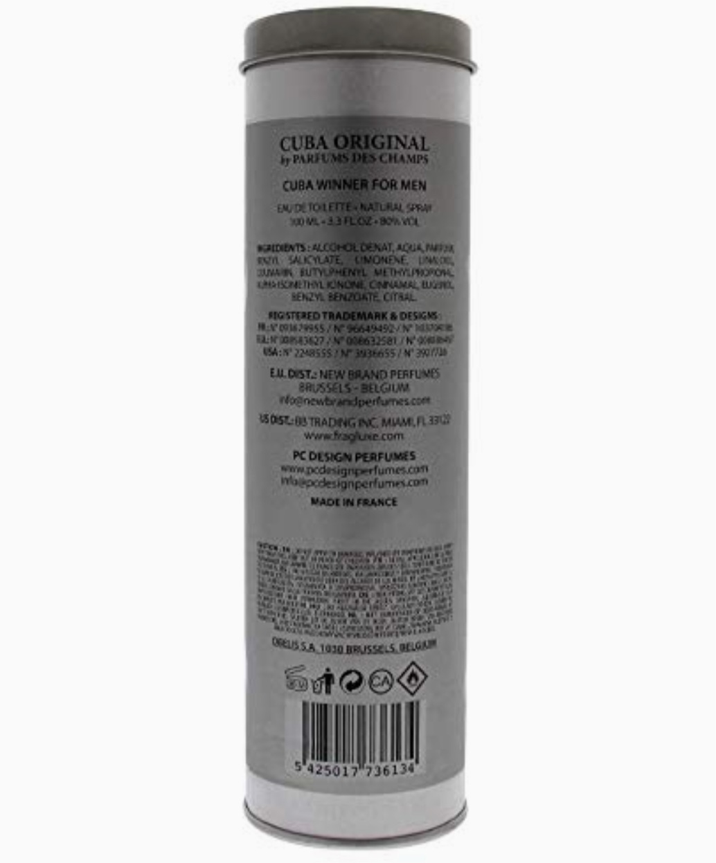 Nước hoa Nam CUBA WINNER ( 100ml ) - Hàng Pháp