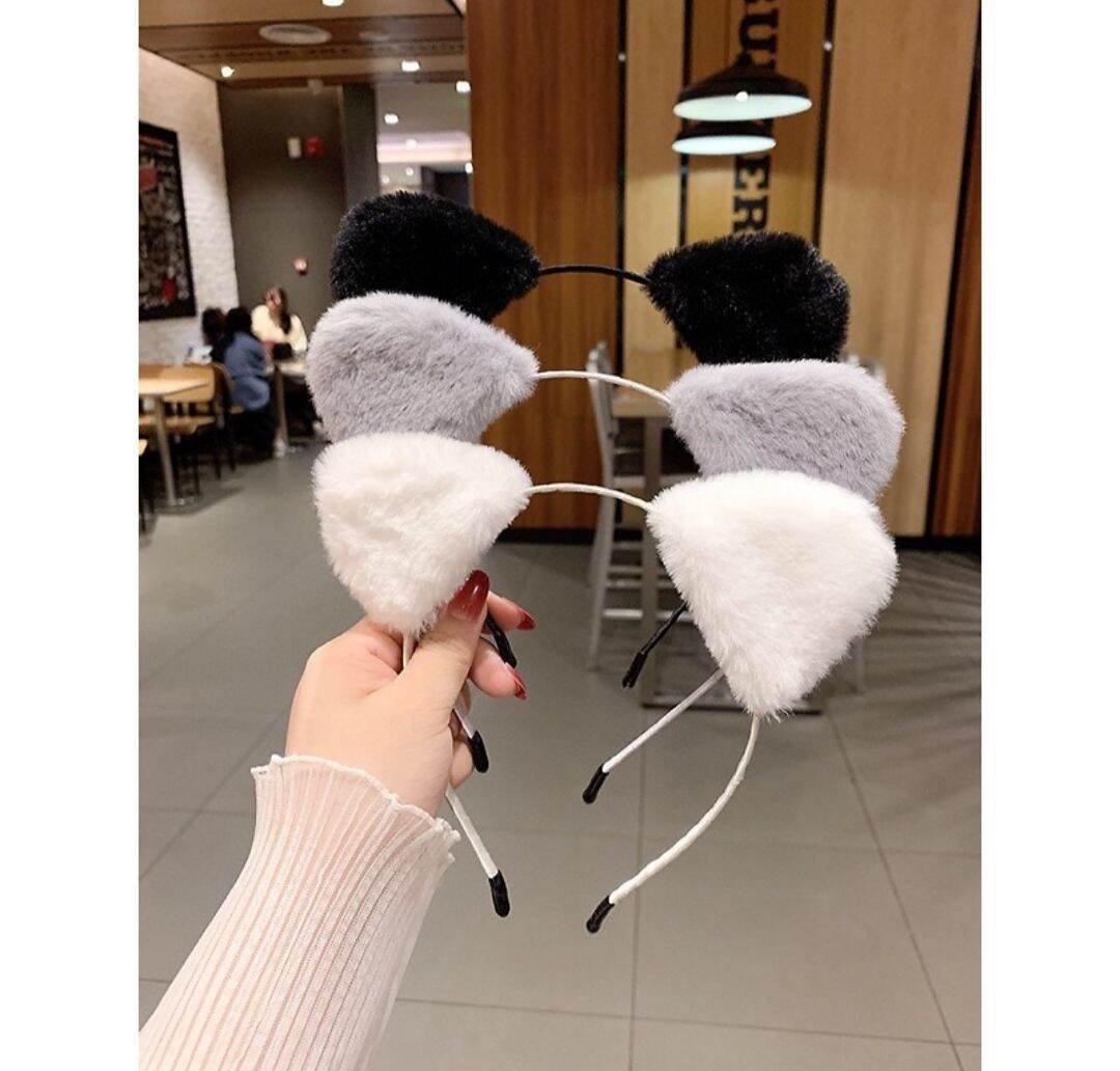 Băng đô cài tóc hình tai mèo dễ thương dành cho nữ ( MÀU ĐEN)