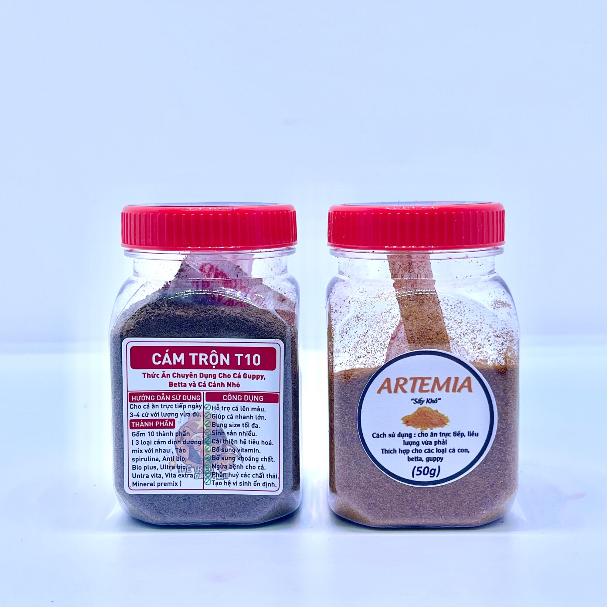 Combo Cám Trộn T10 + Artemia sấy khô ( Thức ăn cao cấp )