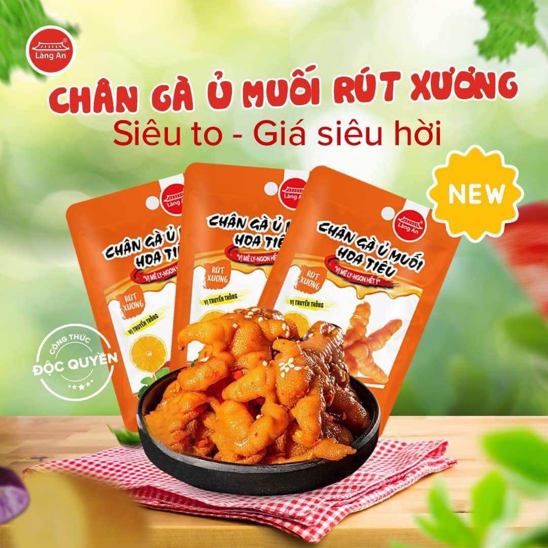 Chân gà rút xương Làng An ủ muối hoa tiêu 30g