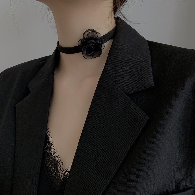 Vòng cổ choker hoa voan
