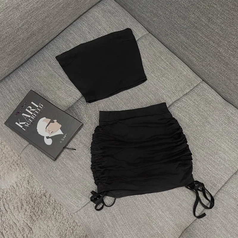 SÉT ÁO ỐNG CHÂN VÁY RÚT DÂY BODY BOONG STORE VL5