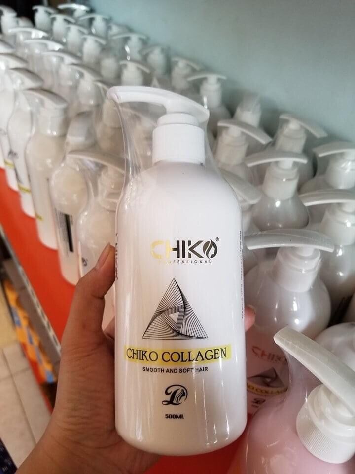 [HCM]Hấp Phục Hồi Tóc Collagen Chiko Dạng Chai 500ML