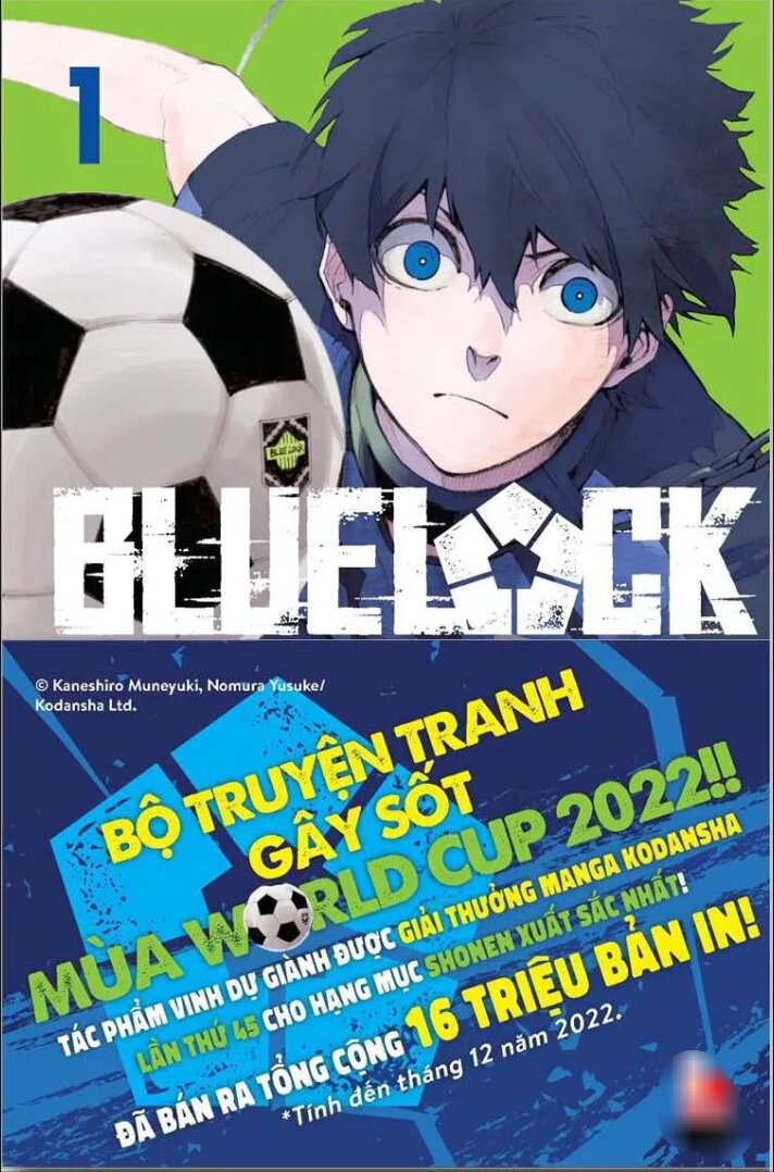 Blue lock tập 1 kèm poster và ống