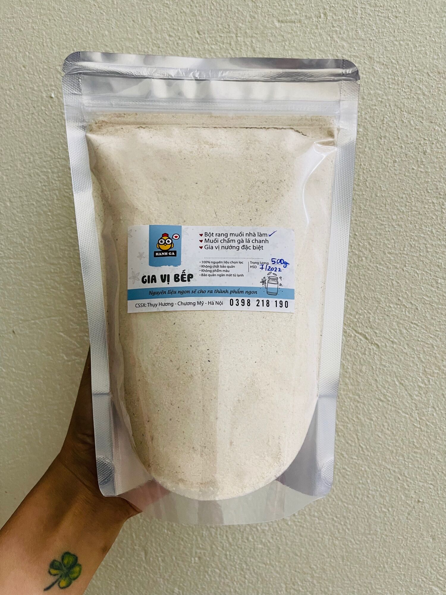 500gr powder salt roasted standard positioning home made