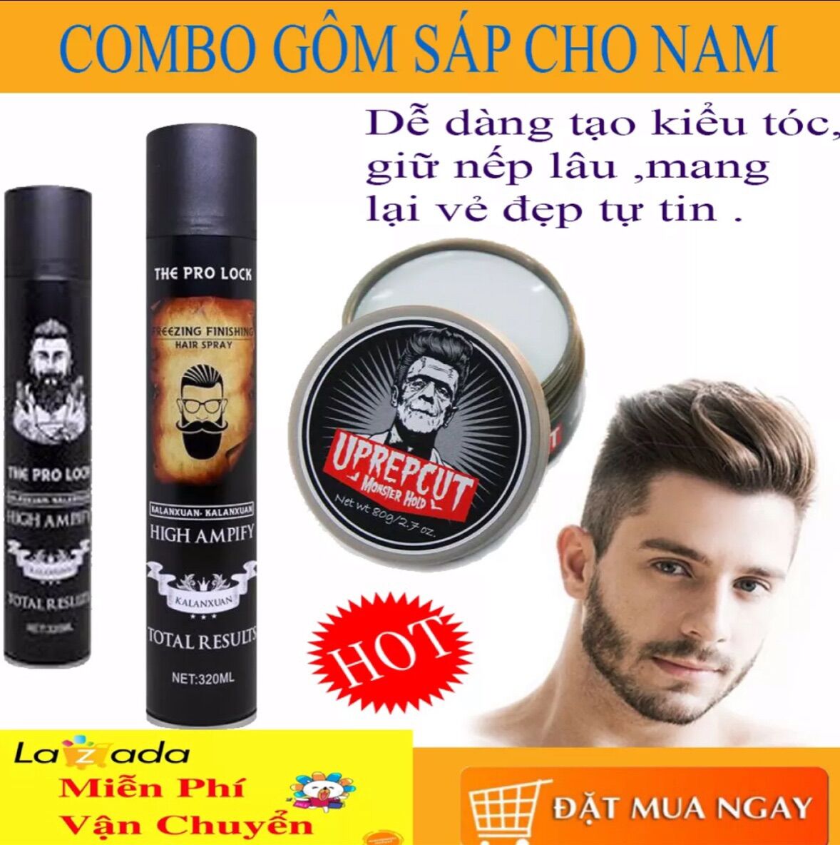 GÔM - KEO XỊT TÓC THE PRO LOCK 320 ml