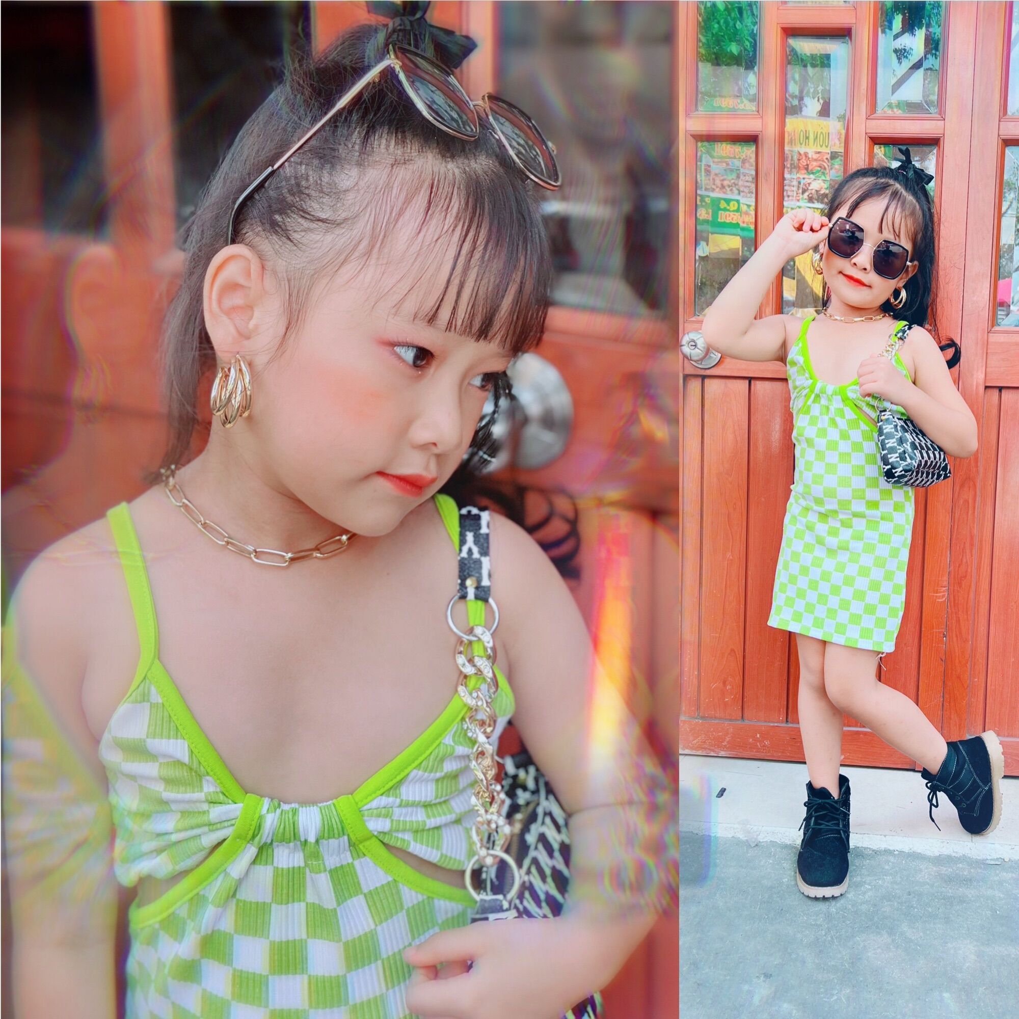 Đầm body 2 dây khoét eo