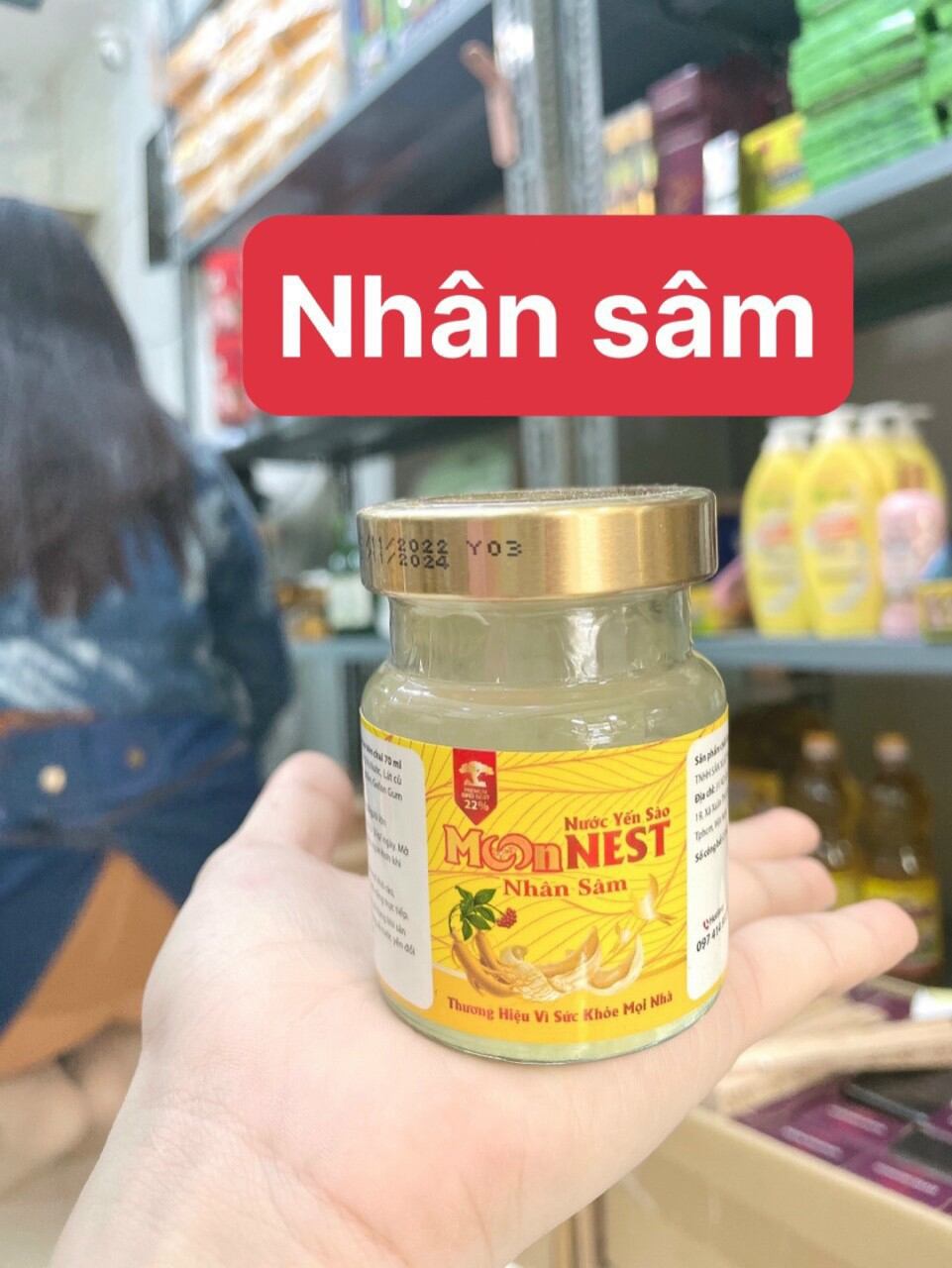 Nước yến sào Monnest nhân sâm 22% yến