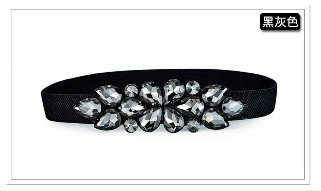 Đai váy thắt lưng belt đính đá bản to nhỏ vừa