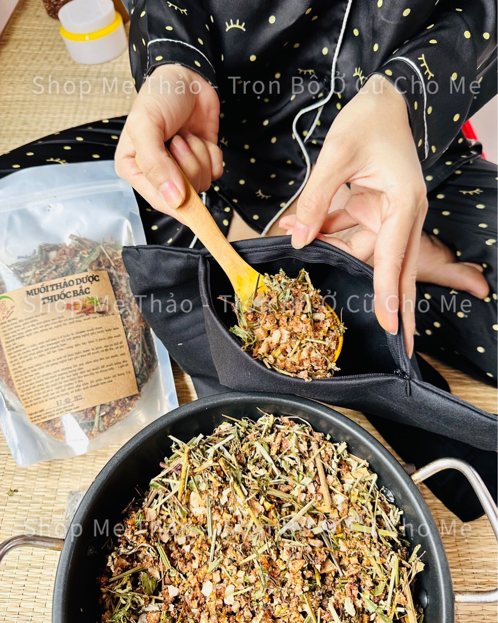 MUỐI THẢO DƯỢC CHƯỜM BỤNG SAU SINH - GÓI 600G