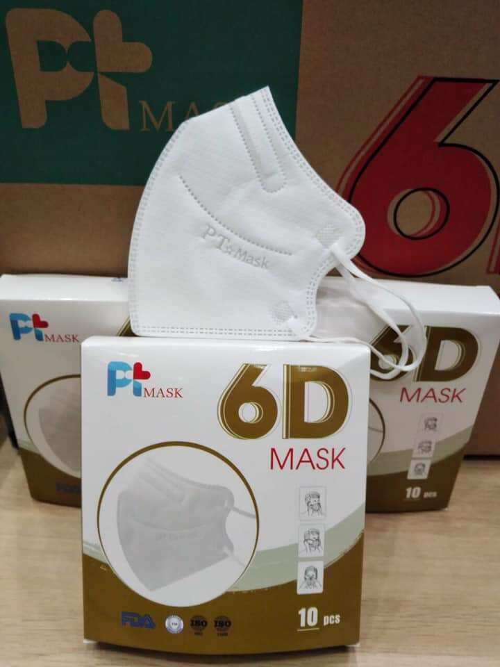 [Combo 5 hộp = 50 cái] Khẩu trang 6D PT mask cao cấp