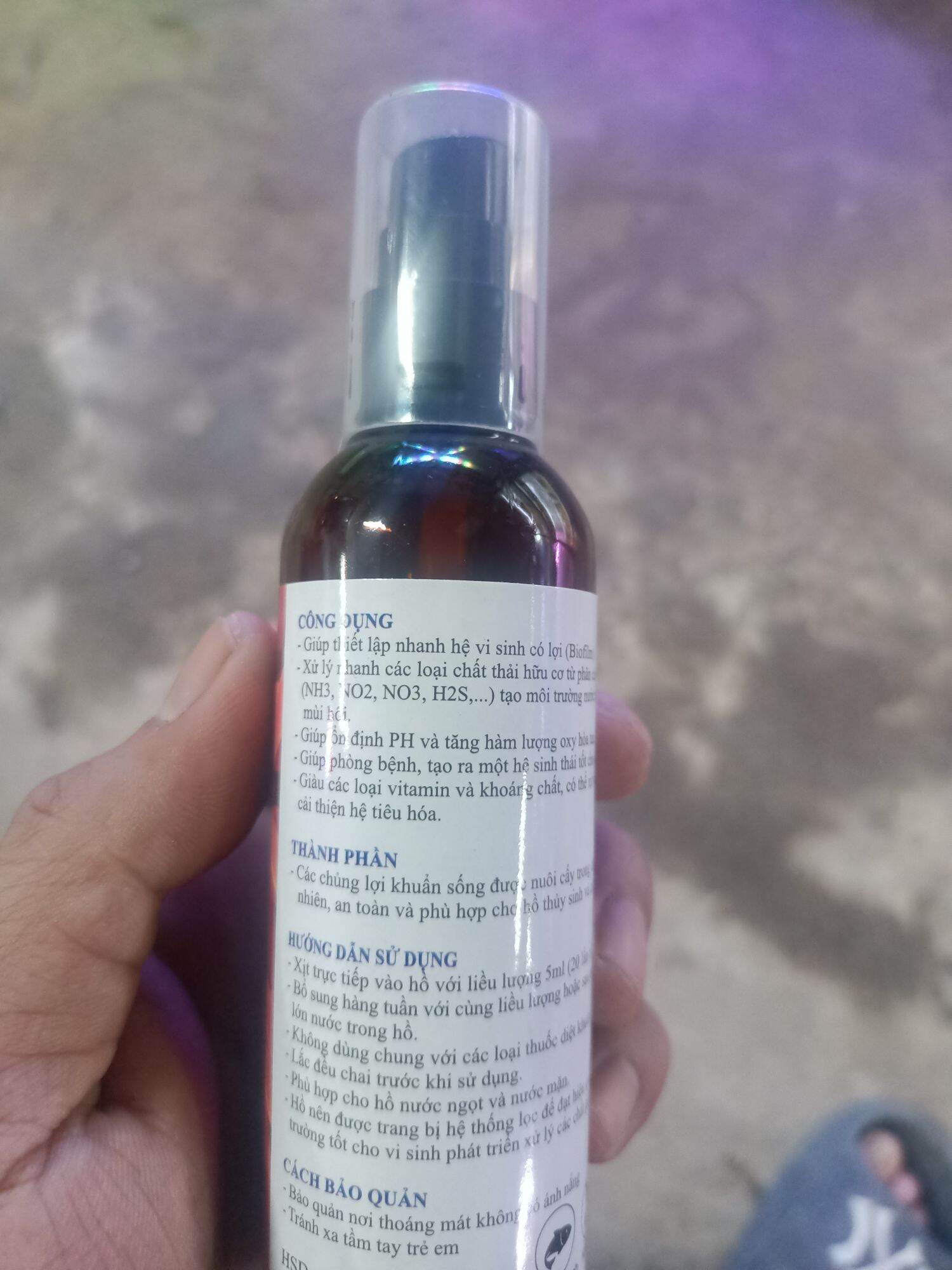 VI SINH PSB , VI SINH LÀM TRONG NƯỚC ( CHAI 100ML )