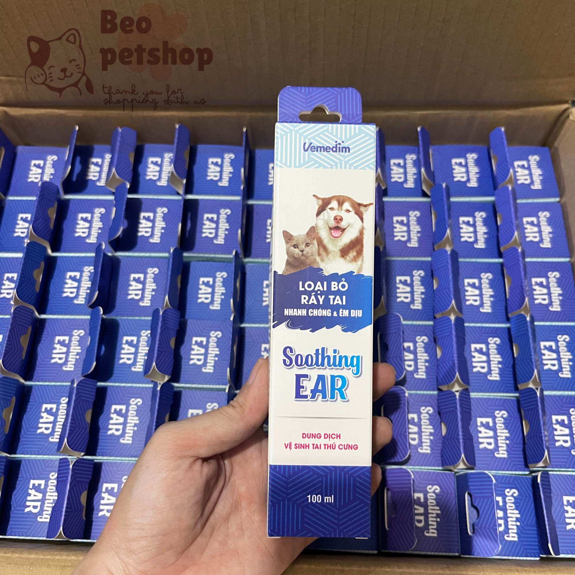 Soothing EAR - Dung dịch vệ sinh tai thú cưng