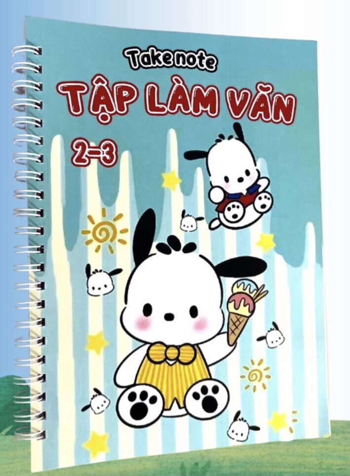 Sổ lò xo takenote Tập Làm Văn lớp 2-3 các bài văn mẫu