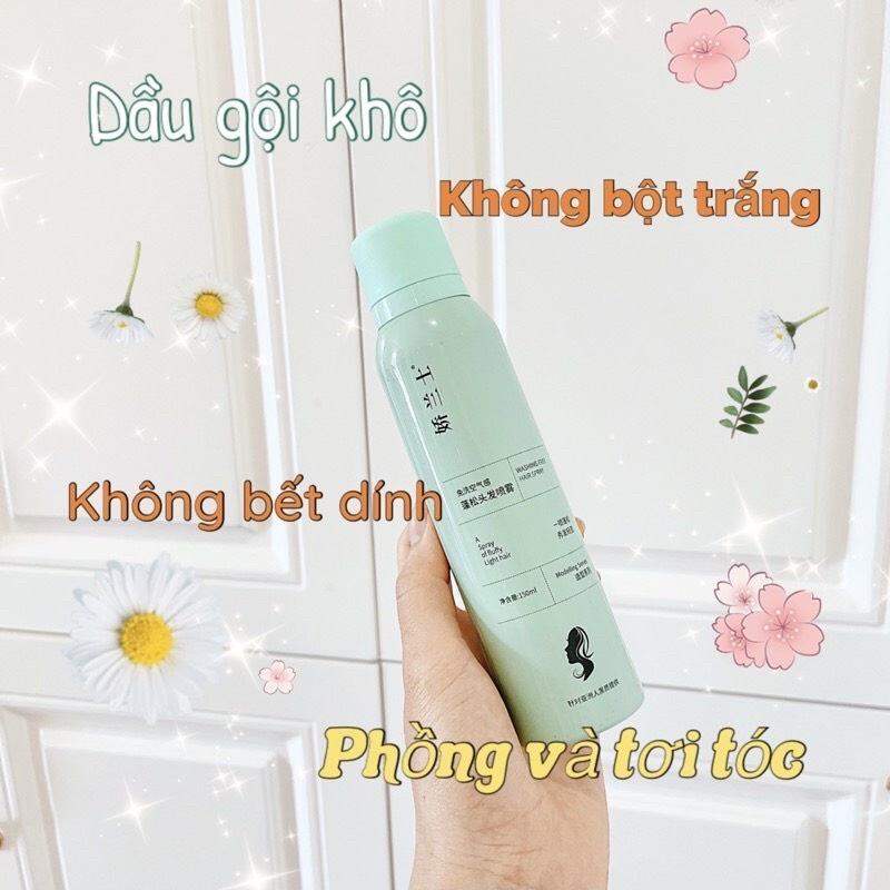 Dầu gội khô tạo phồng tóc hàng chính hãng Nội địa Trung