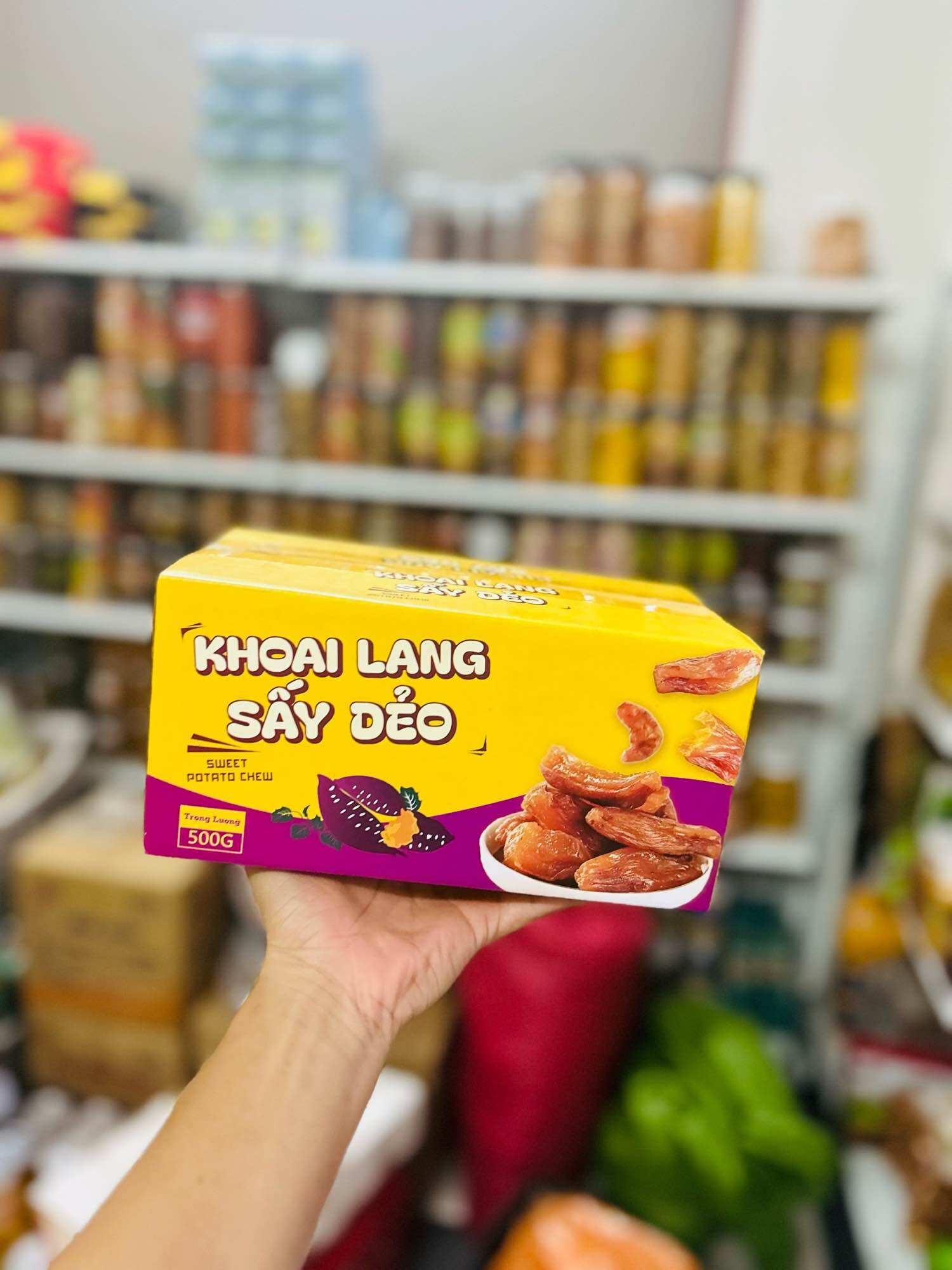 Khoai Mật/ Lang Tím Sấy Dẻo hộp 1kg