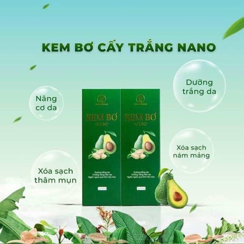 [Hoàn tiền 20%] Kem Bơ OLIC - Kem Cấy Trắng Nano OLIC Kem Dưỡng Trắng Cấp Ẩm Chống Nắng Chống Lão Hóa Da