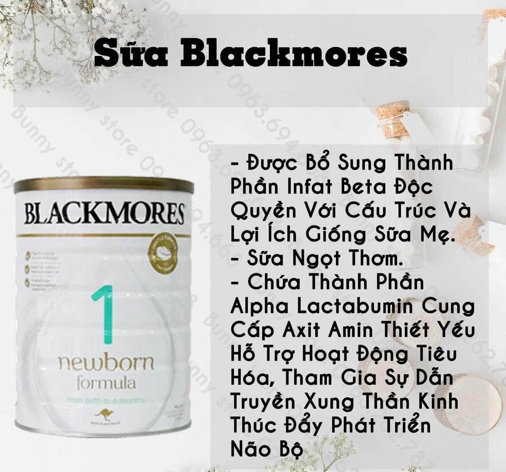 Sữa BLACKMORE 900gr đủ 3 số 1,2,3 ÚC.