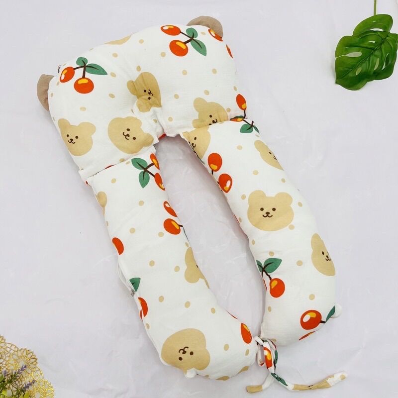 Gối chữ U đa năng cho bé ( vừa chặn và là gối ôm)