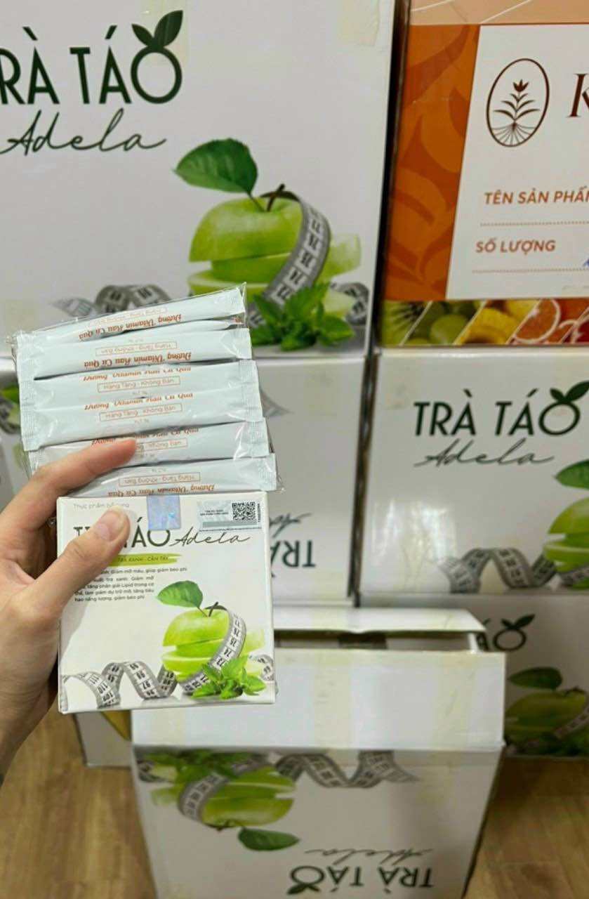 TRÀ TÁO XANH KELLY DETOX GIẢM CÂN HIỆU QUẢ hộp 12 gói