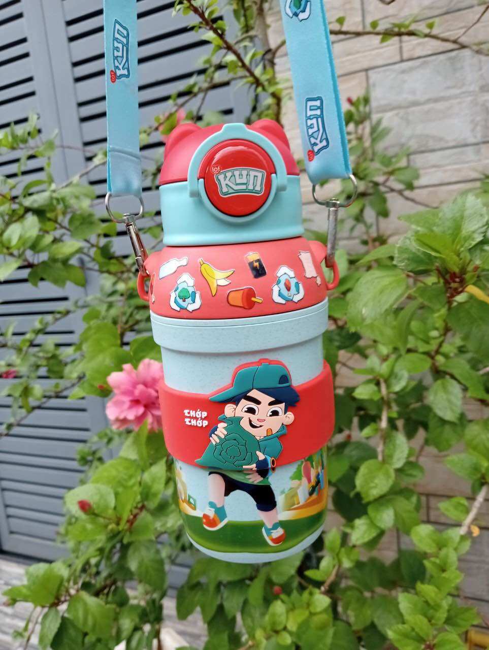 Bình nước vô cực Kun nhựa lúa mạch