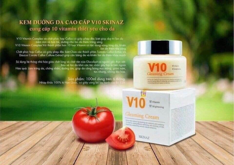 Kem v10 skinaz hàn quốc