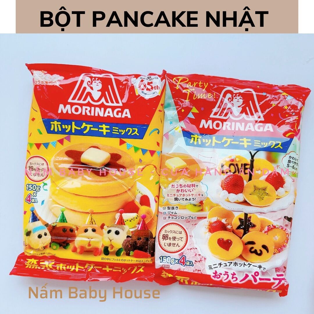 Date 2025 Bột Morinaga làm bánh pancake cho bé ăn dặm từ 12 tháng - bữa phụ
