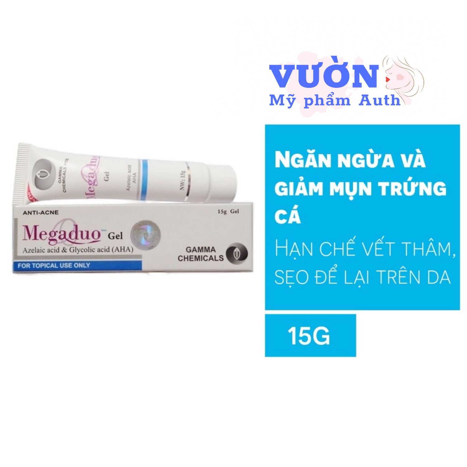 [Hcm]Megaduo 15G - Giảm Mụn Giảm Thâm Giảm Mụn Ẩn